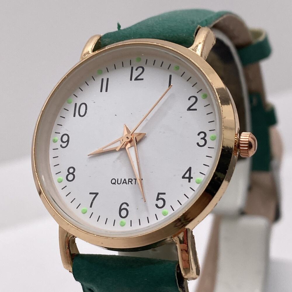 Womens Colorful Band Rose Gold Watch Works New Battery